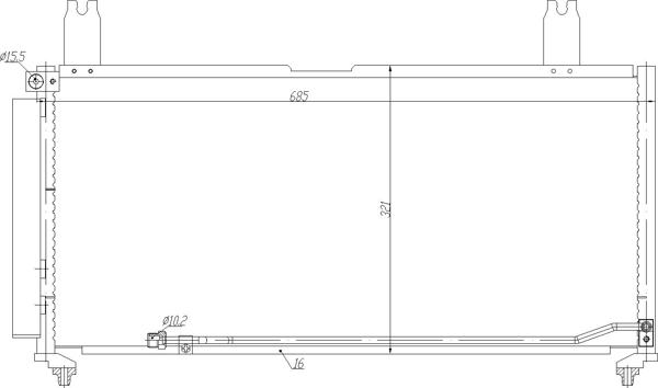 Hart 621 604 - Condensatore, Climatizzatore autozon.pro