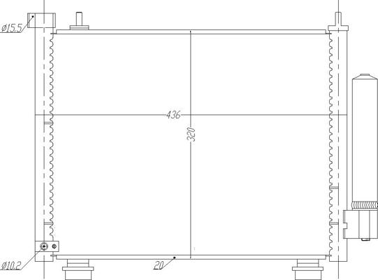 Hart 621 678 - Condensatore, Climatizzatore autozon.pro