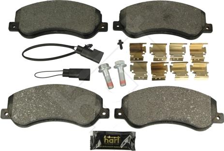 Hart 249 005 - Kit pastiglie freno, Freno a disco autozon.pro