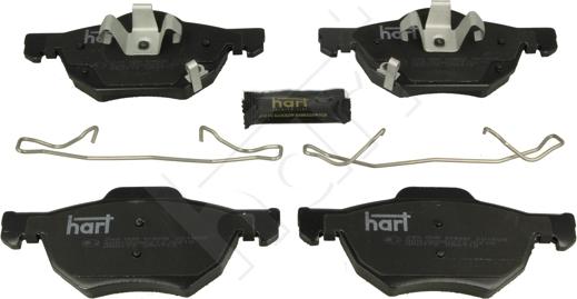 Hart 249 008 - Kit pastiglie freno, Freno a disco autozon.pro