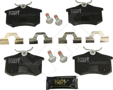 Hart 249 145 - Kit pastiglie freno, Freno a disco autozon.pro