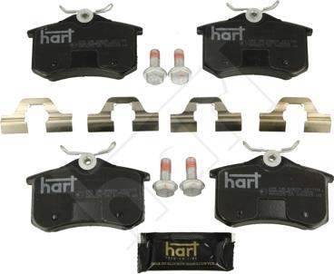 Hart 249 146 - Kit pastiglie freno, Freno a disco autozon.pro