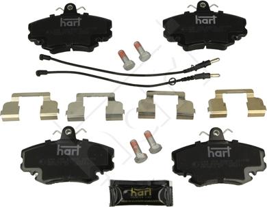 Hart 249 159 - Kit pastiglie freno, Freno a disco autozon.pro