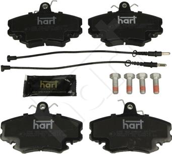 Hart 249 160 - Kit pastiglie freno, Freno a disco autozon.pro