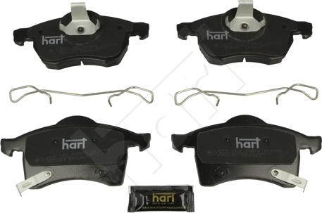 Hart 249 163 - Kit pastiglie freno, Freno a disco autozon.pro