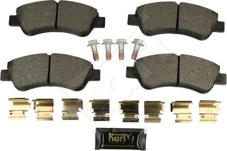 Hart 249 188 - Kit pastiglie freno, Freno a disco autozon.pro