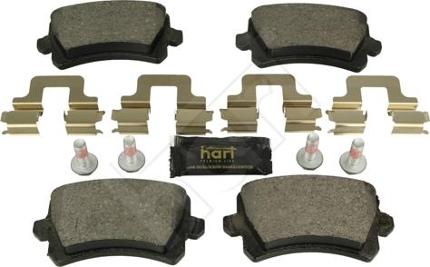 Hart 249 174 - Kit pastiglie freno, Freno a disco autozon.pro