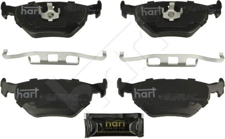 Hart 249 171 - Kit pastiglie freno, Freno a disco autozon.pro