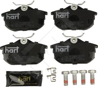 Hart 249 172 - Kit pastiglie freno, Freno a disco autozon.pro