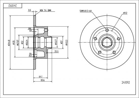 Hart 241 092 - Discofreno autozon.pro