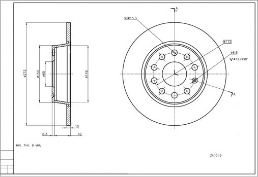 Hart 241 049 - Discofreno autozon.pro