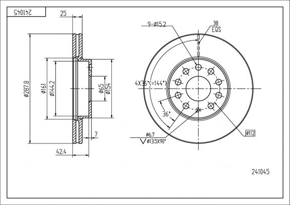 Hart 241 045 - Discofreno autozon.pro