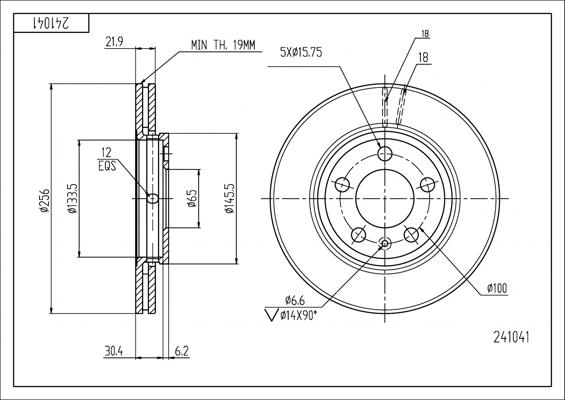 Hart 241 041 - Discofreno autozon.pro