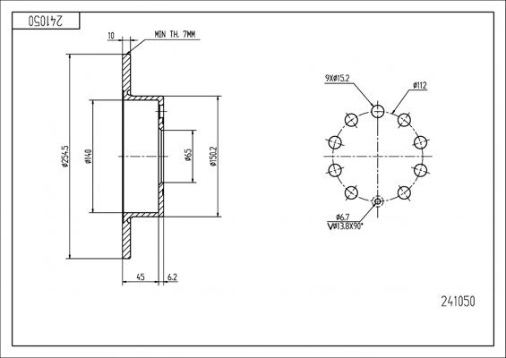 Hart 241 050 - Discofreno autozon.pro