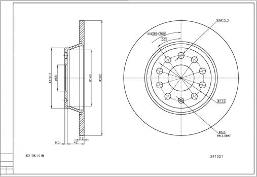 Hart 241 051 - Discofreno autozon.pro