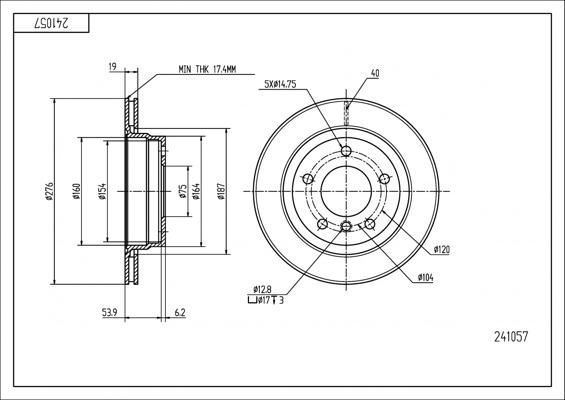 Hart 241 057 - Discofreno autozon.pro