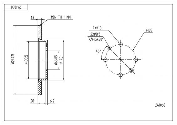 Hart 241 060 - Discofreno autozon.pro