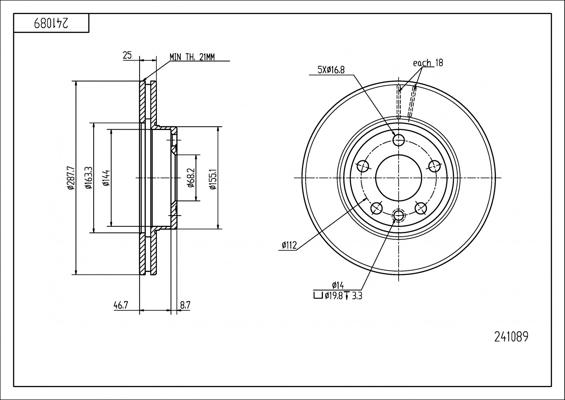 Hart 241 089 - Discofreno autozon.pro