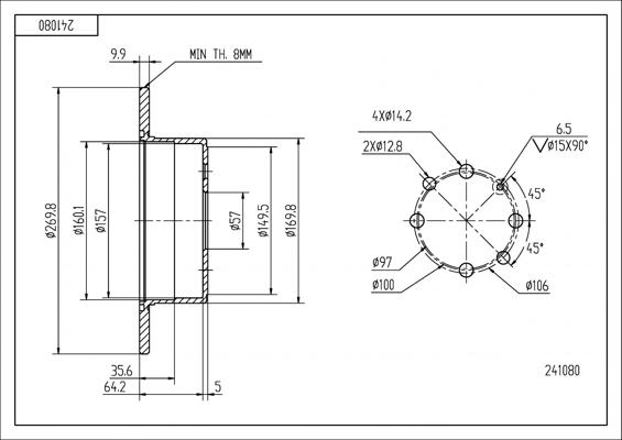 Hart 241 080 - Discofreno autozon.pro