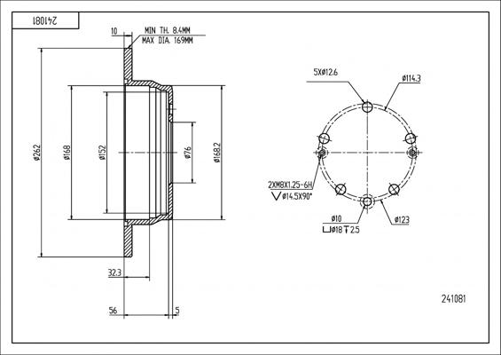 Hart 241 081 - Discofreno autozon.pro