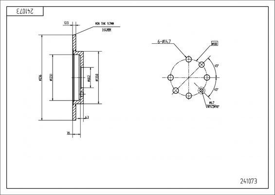 Hart 241 073 - Discofreno autozon.pro