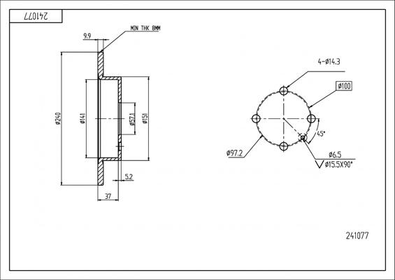 Hart 241 077 - Discofreno autozon.pro