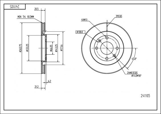 Hart 241 105 - Discofreno autozon.pro