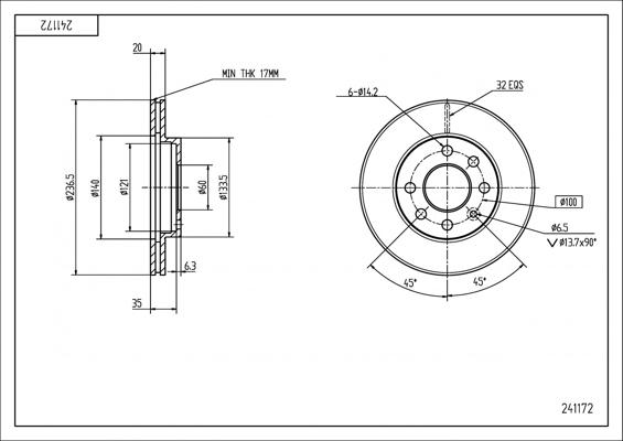 Hart 241 172 - Discofreno autozon.pro