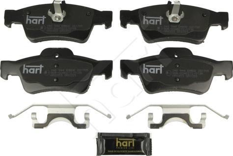 Hart 248 944 - Kit pastiglie freno, Freno a disco autozon.pro