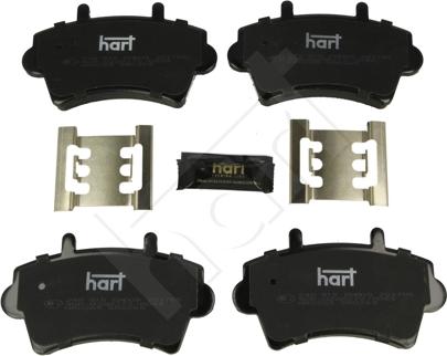 Hart 248 915 - Kit pastiglie freno, Freno a disco autozon.pro