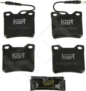 Hart 248 917 - Kit pastiglie freno, Freno a disco autozon.pro