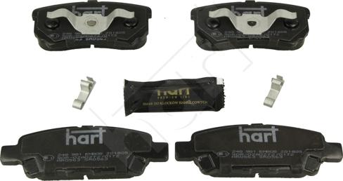 Hart 248 981 - Kit pastiglie freno, Freno a disco autozon.pro