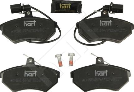 Hart 248 894 - Kit pastiglie freno, Freno a disco autozon.pro