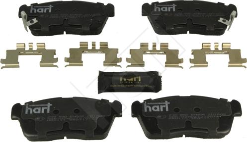 Hart 248 890 - Kit pastiglie freno, Freno a disco autozon.pro