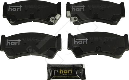 Hart 248 897 - Kit pastiglie freno, Freno a disco autozon.pro