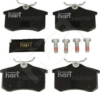 Hart 248 864 - Kit pastiglie freno, Freno a disco autozon.pro