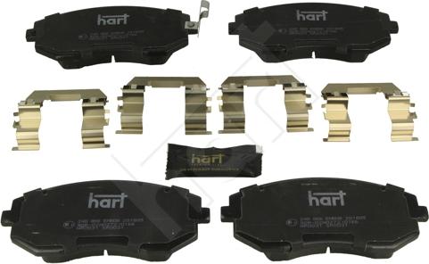 Hart 248 866 - Kit pastiglie freno, Freno a disco autozon.pro