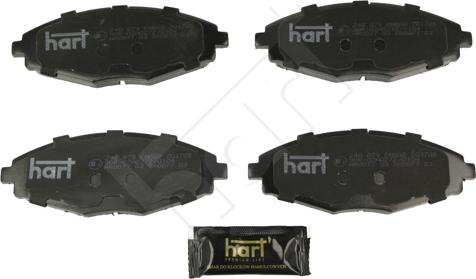 Hart 248 879 - Kit pastiglie freno, Freno a disco autozon.pro