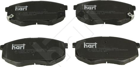 Hart 254 211 - Kit pastiglie freno, Freno a disco autozon.pro