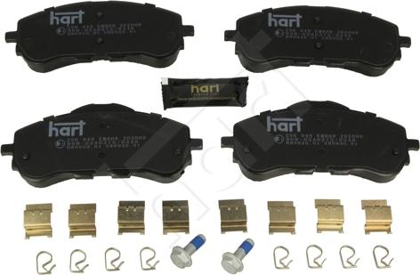 Hart 256 949 - Kit pastiglie freno, Freno a disco autozon.pro