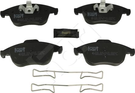 Hart 256 946 - Kit pastiglie freno, Freno a disco autozon.pro