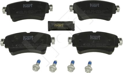 Hart 256 947 - Kit pastiglie freno, Freno a disco autozon.pro