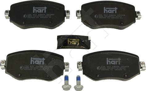 Hart 256 957 - Kit pastiglie freno, Freno a disco autozon.pro