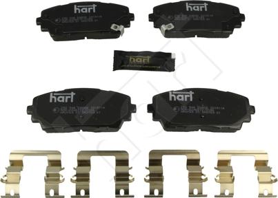 Hart 256 546 - Kit pastiglie freno, Freno a disco autozon.pro