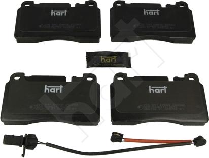 Hart 256 541 - Kit pastiglie freno, Freno a disco autozon.pro