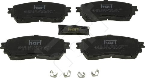 Hart 256 543 - Kit pastiglie freno, Freno a disco autozon.pro