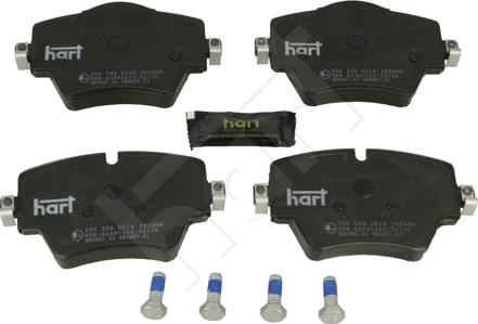 Hart 256 556 - Kit pastiglie freno, Freno a disco autozon.pro