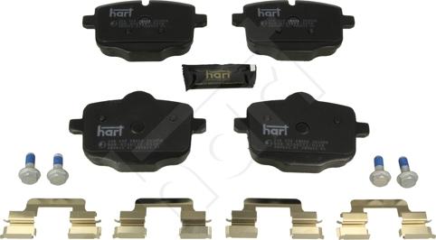 Hart 256 550 - Kit pastiglie freno, Freno a disco autozon.pro