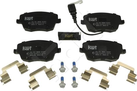 Hart 256 552 - Kit pastiglie freno, Freno a disco autozon.pro