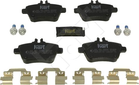 Hart 256 505 - Kit pastiglie freno, Freno a disco autozon.pro